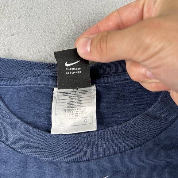 Vtg Y2K Nike New York Yankees Shirt Men’s Large‎ Center Swoosh Check Long Sleeve - Picture 4 of 16